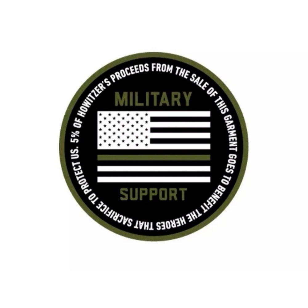 Howitzer Style Men's Hoodie FREE AND BRAVE Militar - Picture 10 of 12